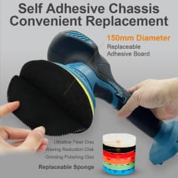 Cordless Car Polisher 6 Gears Electric Auto Polishing Cleaning Metal Waxing Wood Sanding Rust Removal Tool For Makita Battery 