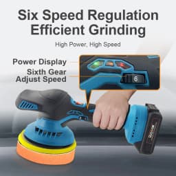 Cordless Car Polisher 6 Gears Electric Auto Polishing Cleaning Metal Waxing Wood Sanding Rust Removal Tool For Makita Battery 