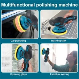 Cordless Car Polisher 6 Gears Electric Auto Polishing Cleaning Metal Waxing Wood Sanding Rust Removal Tool For Makita Battery 