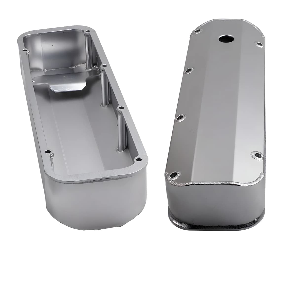 2x Aluminum Cam Valve Rocker Covers with Bolts for Ford V8 BBF 429 460 Big Block