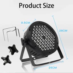 2PCS 60*3W LED Par Lights DJ Party Restaurant Disco Lights DMX512 Control Full Color Stage Lights Audience Festival Ambient Lamp