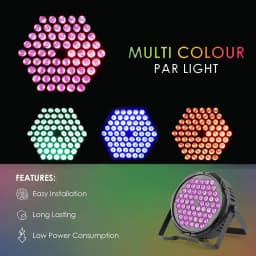 2PCS 60*3W LED Par Lights DJ Party Restaurant Disco Lights DMX512 Control Full Color Stage Lights Audience Festival Ambient Lamp