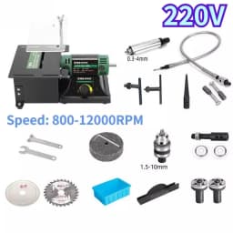 950W Mini Table Saw Desktop Polishing Machine DIY Woodworking Jewelry Bench Grinder Polisher Jade Polishing Machine 220V
