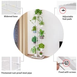 5 Tier Extra Large Metal Plant Stand Shelf Multiple Flower Pot Rack Home Garden Balcony Planter Holder Decor Display Shelving