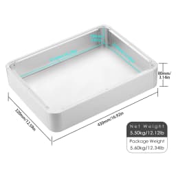 Nobsound Aluminum Enclosure Metal DIY Case for Class A Amplifier/DAC/Preamp 430×330×80mm