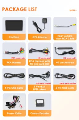 9" Hizpo CarPlay 2Din Android Auto Car Radio for Mercedes Benz C-Class W204 S204 2007 - 2010 Snapdragon 6115 RDS DSP 4G 360CAM