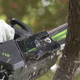 Greenworks 40v Top Handle Arborist Chainsaw Brushless Motor 10 Inch Bar 15M/S Professional One Hand Operate Garden Saw GS110