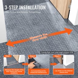 SucceBuy Carpet Protector for Pets, PVC Scratch-Proof Cat Carpet Protector for Doorway, Anti-Slip Cat Scratch Protector Mat