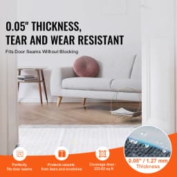 SucceBuy Carpet Protector for Pets, PVC Scratch-Proof Cat Carpet Protector for Doorway, Anti-Slip Cat Scratch Protector Mat