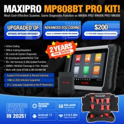 Autel MaxiPRO MP808BT Pro Kit OBD2 Diagnostic Tool ECU Coding Refresh Hidden,VAG Guided,38+ Services Upgrade of MP808S MP808BT