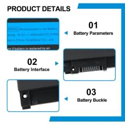 KingSener SR04XL Laptop Battery for HP OMEN 15-CE 15-CB 15-CE015DX 15-CB014ur TPN-Q193 TPN-Q194 TPN-C133 HSTNN-DB7W 917724-855