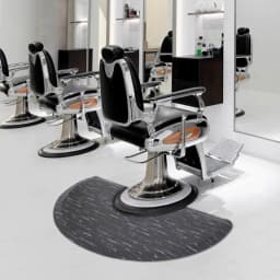 Salon Matte Barber Shop Chair Sch Nheit Carpets Hairdressing Semicircular Beauty Floor Mat Thick Anti-Fatigue Mat