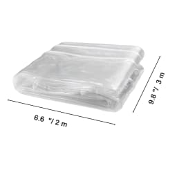 SucceBuy Transparent PVC Tarpaulin Rainproof Cloth Garden Pergola Tarp Curtain Balcony Windows Clear Tarp Rain Cover for Garden
