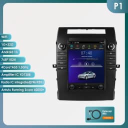 Hizpo For Tesla Style Autoradio For Toyota Verso Corolla 2004-2009 2006 Carplay 4G GPS Car Radio Multimedia 2din Android Auto BT
