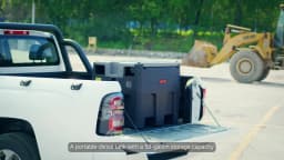 SucceBuy 48 Gal Portable Diesel Fuel Tank 10.6GPM with 12V Electric Pump & Hose Gasoline Transfer Tank for Fuel Transportation