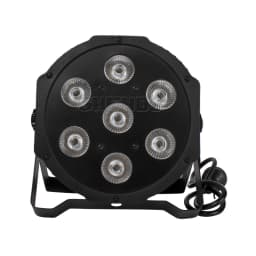 SHEHDS 1pcs 7x12W RGBW 4in1 LED Par Lighting Fixed Plug for DJ Disco Wedding Christmas Decoration Party