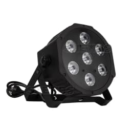 SHEHDS 1pcs 7x12W RGBW 4in1 LED Par Lighting Fixed Plug for DJ Disco Wedding Christmas Decoration Party