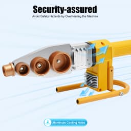 850W Pipe Welding Machine 20-63mm PPR Welder with 6 Die Heads Digital Display for Home Construction Water Pipe Repair