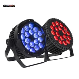 SHEHDS 2pcs 18x12W 4in1/18x18W 6in1 RGBWA UV Led Par Light DMX512 Christmas Decorations DJ Disco Wash Wedding Outdoor
