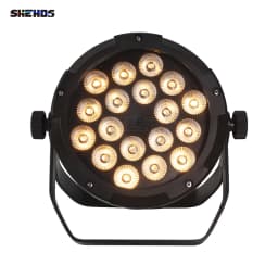 SHEHDS 2pcs 18x12W 4in1/18x18W 6in1 RGBWA UV Led Par Light DMX512 Christmas Decorations DJ Disco Wash Wedding Outdoor