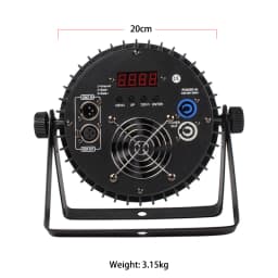 SHEHDS 2pcs 18x12W 4in1/18x18W 6in1 RGBWA UV Led Par Light DMX512 Christmas Decorations DJ Disco Wash Wedding Outdoor