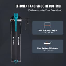 SucceBuy Manual Tile Cutter Ceramic Tile Cutter with Tungsten Carbide Cutting Wheel Infrared Positioning Anti-Skid Feet