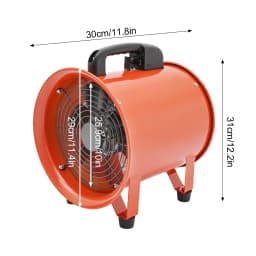 320W Air Blower 2800/3300rpm Pure Copper Motor 220V 50-60Hz Air Blower with 10 Meters PVC Duct Hose Free Standing