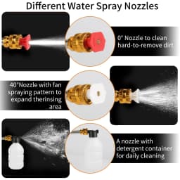 50Bar Cordless High Pressure Car Washer Spray Water Gun Foam Generator Water Gun Spray Cleaner Car Washing Machine for Home