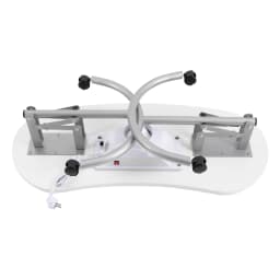 White Manicure Table, Salon Beauty Nail Desk with Fan, Foldable, Portable, with Carry Bag