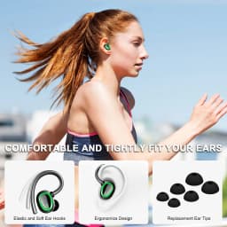 Wireless Earbuds, Bluetooth 5.3 Headphones with Built-in Mic, 50H Playback IP7 Waterproof Running EarHooks Headphones.