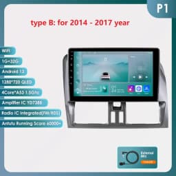 Hizpo Car Intelligent Systems Radio For Volvo XC60 Que 1 2008 - 2017 CarPlay Android Auto GPS Navigation Wifi No 2 Din 2din DVD