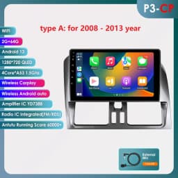 Hizpo Car Intelligent Systems Radio For Volvo XC60 Que 1 2008 - 2017 CarPlay Android Auto GPS Navigation Wifi No 2 Din 2din DVD