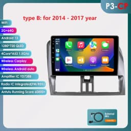 Hizpo Car Intelligent Systems Radio For Volvo XC60 Que 1 2008 - 2017 CarPlay Android Auto GPS Navigation Wifi No 2 Din 2din DVD