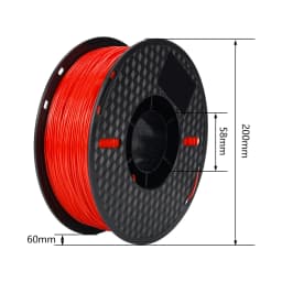 KINGROON 3D Printer Filament TPU 1KG 1.75mm Soft Flexible 3D Printing Material High Resilience TPU Plastic Net Weight 1kg/roll