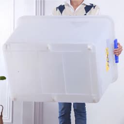 Storage Box with Lid Organizer Box Stackable Storage Trunk Storage Container Closet Organizer with Wheels Home Organizer