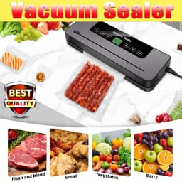 Electric Vacuum Sealer Dry/Wet Food Sealed Packaging Kitchen Food Storage Seal UV Sterilization Built-in Cutter Knife