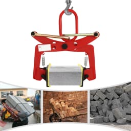 330kg Stone Clamp Tool Lifting Pliers Stone Plier Opening Size 10-24cm 8 Inches