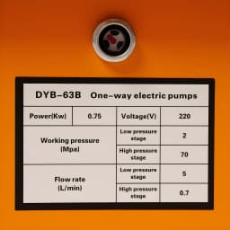 Electric Hydraulic Pump Power Unit 7L 750W 10000PSI with Manual Valve Pedal Mag 2Mpa - 70Mpa