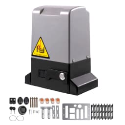 SucceBuy Sliding Gate Opener 1800 KG 7m Automatic Sliding Gate with 4 Remote Controllers & APP Control Electric Rolling Driveway