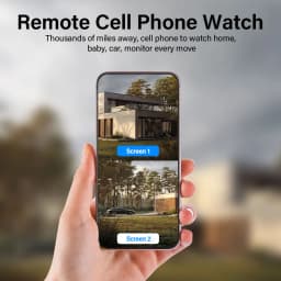 8MP 4K Outdoor 4G SIM Card Solar Camera Dual Lens Binocular Camera PIR Human Body Sensing Security Video 64GB Card Solar Camera