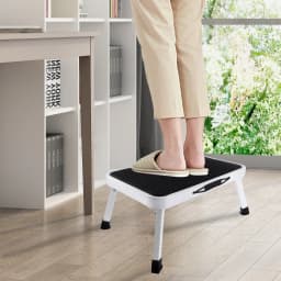 Foldable Step Stool Single Step Ladder | Heavy Duty Portable Foot Stool