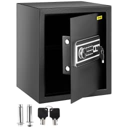 SucceBuy Fingerprint Locks Safe Deposit Box 1.7 Cubic Feet Digital Electronic Secret Hidden Piggy Bank for Jewelry Money Guns