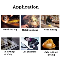 Drillpro 800W 125mm Cordless Brushless Angle Grinder For Makita 18V Battery Electric Grinding Polishing Machine