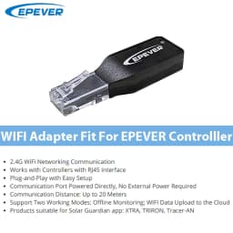 EPEVER WiFi2.4G RJ45 D WiFi Adapter for MPPT Solar Charge Controller Communication Monitoring by Mobile Phone App