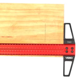 300-760mm Woodworking Line Scriber Aluminum Alloy T-Ruler Marking Gauge Crossed-out Hole Scribing Ruler Measuring Tool