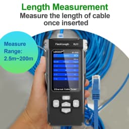 NOYAFA Network Cable Tester NF-8506 Cable Tracker Support PING test/IP scan/Poe Measure Length Wiremap Tester Networt Tools