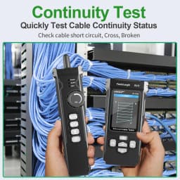 NOYAFA Network Cable Tester NF-8506 Cable Tracker Support PING test/IP scan/Poe Measure Length Wiremap Tester Networt Tools