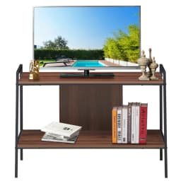 TV wardrobe, 2 Tier TV Shelf, TV table for television up to 32 inches, TV Entertainment Center for living room