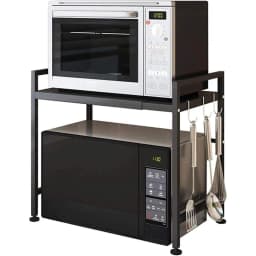 Support Extensible pour Four à Micro-Ondes, Support d'étagère à Hauteur réglable Suspendus Organisateur de Rangement de Cuisine