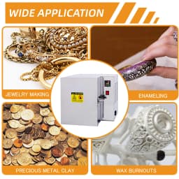 800°C Jewelry Casting Burnout Furnace Oven 1500W Jewelry Equipment High-Temperature Resistant Metal Melting Wax Melting Furnace